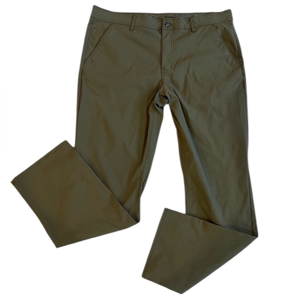 Weatherproof Vintage Regular Fit Stretch Pants Olive Green 38x32